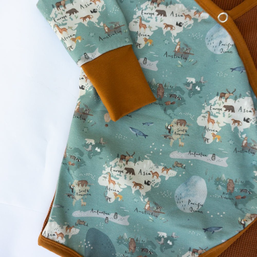 Infant Romper - Around the World | Organic Cotton - Wildlings Children's Apparel