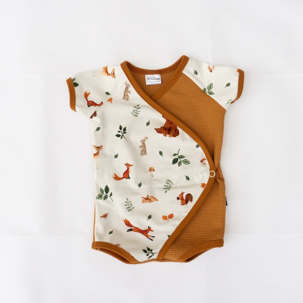 Infant Short Romper - Forest Animals| Organic Cotton - Wildlings Children's Apparel