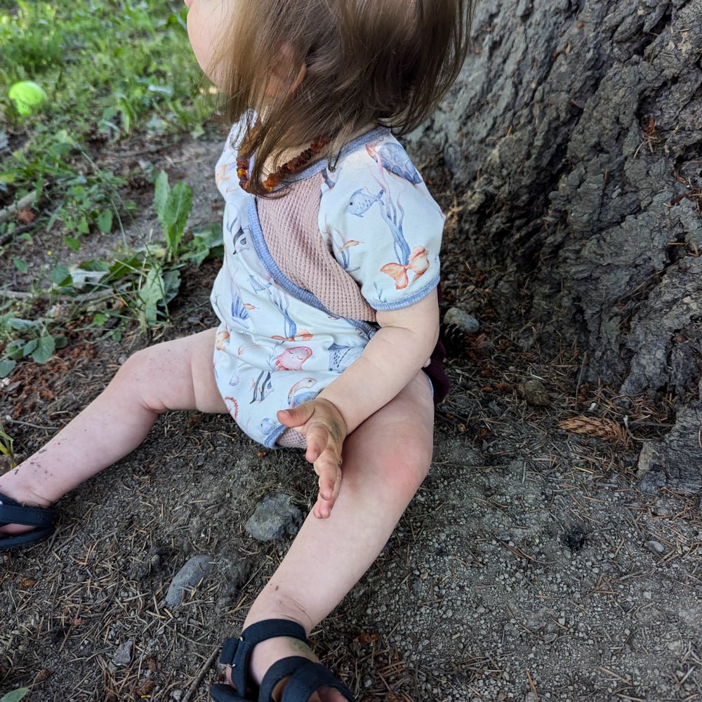 Infant Short Romper - Forest Animals| Organic Cotton - Wildlings Children's Apparel