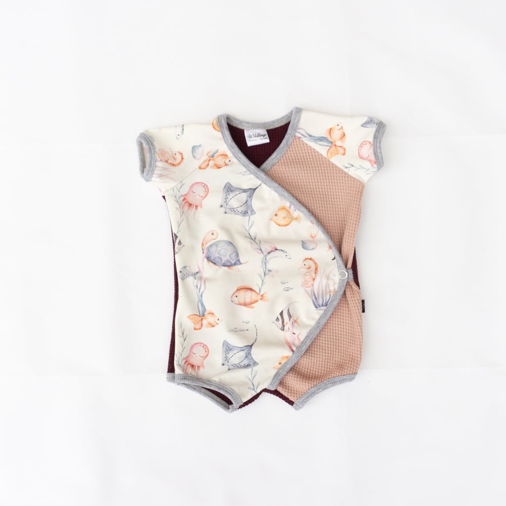 Infant Short Romper - Sea Life | Organic Cotton - Wildlings Children's Apparel