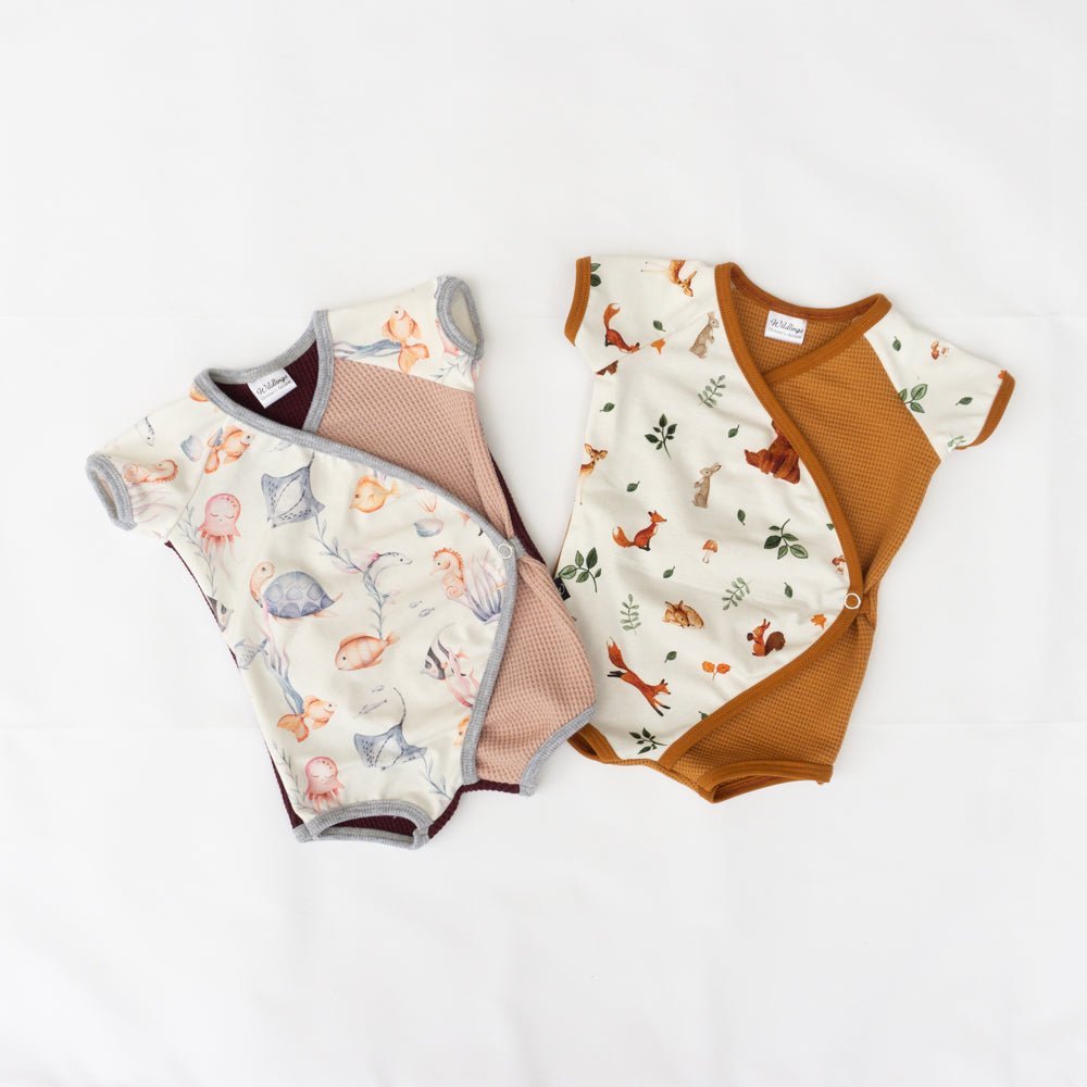 Infant Short Romper - Sea Life | Organic Cotton - Wildlings Children's Apparel