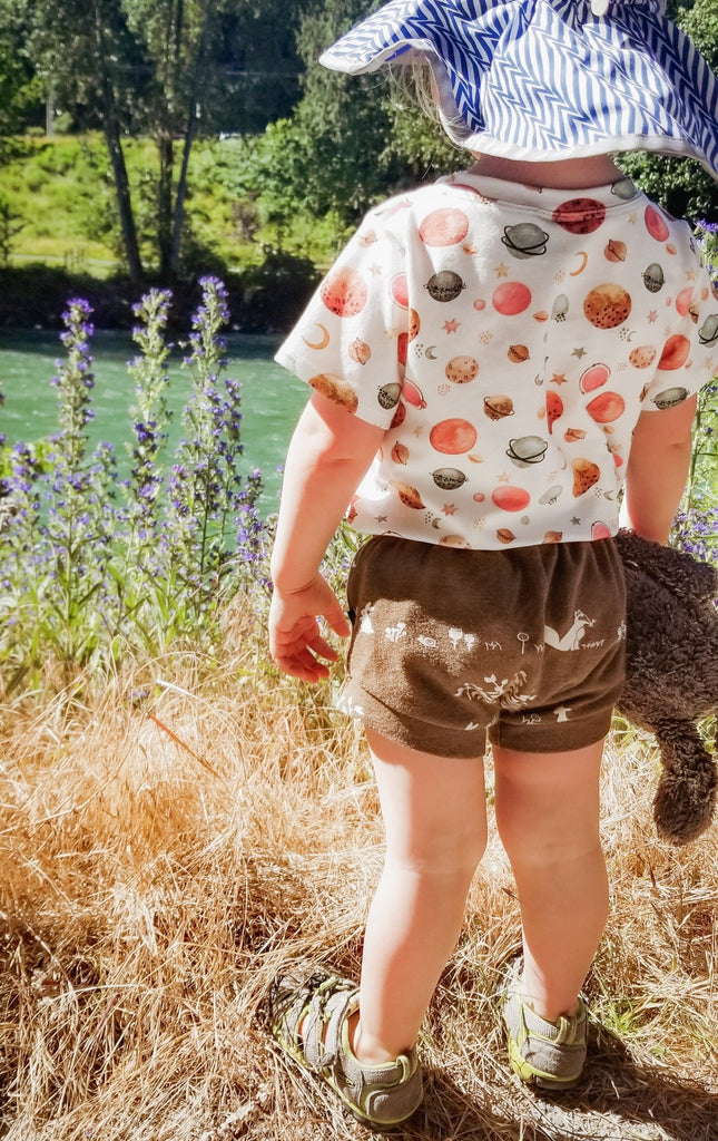 Shorties - Petals | Organic Cotton - Wildlings Children's Apparel