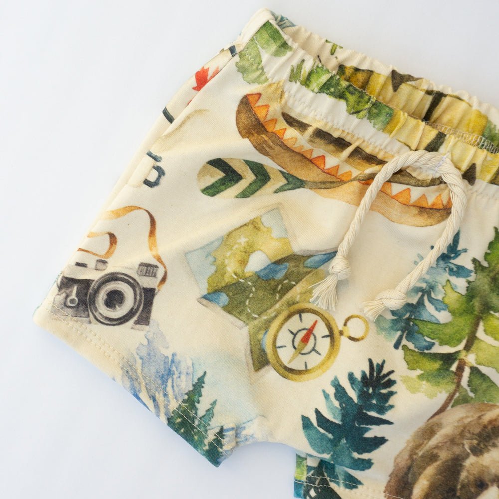 Shorts - Camping Bears | Organic Cotton - Wildlings Children's Apparel