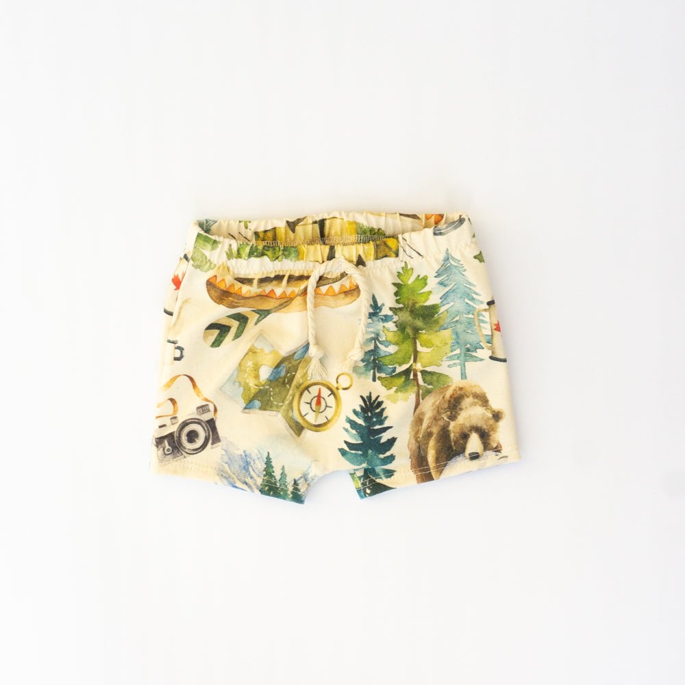 Shorts - Camping Bears | Organic Cotton - Wildlings Children's Apparel