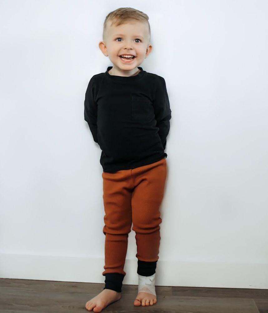 Leggings Rib - Olive | Organic Cotton